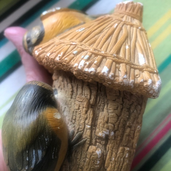 Vintage Bosson chalkware “ blue tits” 1967 made in England - Picture 4 of 5